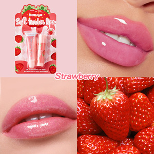 Bálsamo Labial Hidratante con Cambio de Temperatura Orgánico OEM, Aceite Labial Brillante, Set de 2 Piezas, Ingredientes Minerales, Aclara las Líneas de los <span class=keywords><strong>Labios</strong></span>, Frutal - Product Image 4