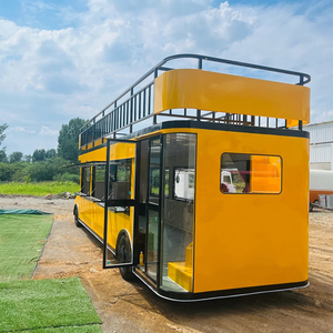 <span class=keywords><strong>Bus</strong></span> de restauration commercial chinois à deux étages de 26 pieds, jaune, chariot mobile de restauration rapide, camion de nourriture de rue - Product Image 3