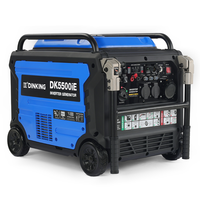 Dinking Super Leiser Benzin-Inverter-Generator 7500W Mit Griff und Rädern Klein