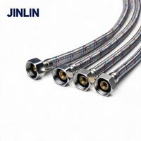 Tuyau flexible en acier inoxydable tressé JINLIN pour la connexion de robinet de salle de bain, de toilettes et de chauffe-eau