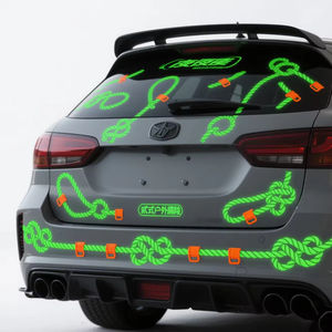 Juego de Pegatinas Reflectantes Resistentes al Agua y Reutilizables para Puerta de Coche y Manija de Puerta, Protector de Arañazos - Product Image 3