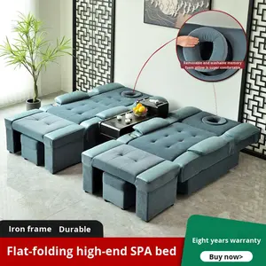 Fauteuil <span class=keywords><strong>de</strong></span> massage électrique pour hydrothérapie des pieds, <span class=keywords><strong>lit</strong></span> inclinable avec bain <span class=keywords><strong>de</strong></span> pieds et fonctions <span class=keywords><strong>de</strong></span> pédicure pour salon <span class=keywords><strong>de</strong></span> pédicure - Matériau PVC, Nouveau modèle chinois - Product Image 3