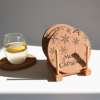 Sous-verres en liège naturel 100% absorbants, doux, classiques, ronds, personnalisables avec logo, couleur CMYK, taille adaptable, respectueux de l'environnement
