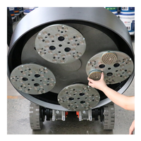 Ponceuse-polisseuse automatique pour sols en béton CFS-856, robuste, moteur à vitesse variable, éclairage LED, port d'aspiration pour la rénovation du terrazzo