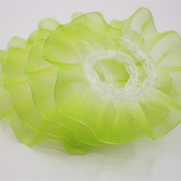 Ruban plissé en dentelle acrylique dégradé de 2,5 cm (1 pouce) fait main pour la confection de jupes de poupées DIY