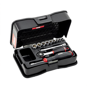 605 1/4 Inch <b>Socket</b> Set With Ratchet And <b>Extensions</b> For Automotive Repair - Product Image 2