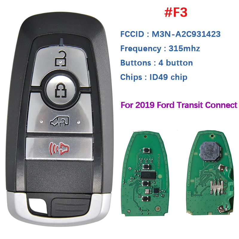 CN018109 315/434/868/902 Remote Key For Ford Edge Explorer Expedition Fusion Mondeo F150 Replacement Smart Keyless Promixity