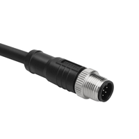 Arnés RS232 RS485 de Alta Calidad, Conector M12 a DB9, Conector de Aviación M12 de 5 Pines a D-sub de 9 Pines, Cable VGA