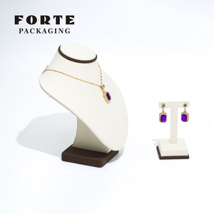 FORTE Schmucktablett Mikrofaser-Ohrring-Präsentationstablett Kundenspezifischer Ringständer Schmuck-Display-Ständer - Product Image 3