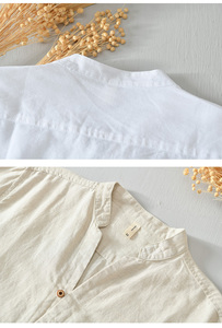 Nouvelles Chemises Homme TONGYANG en Lin d'Automne 100% Lin Blanc à Manches Longues Respirantes de Haute Qualité - Product Image 6