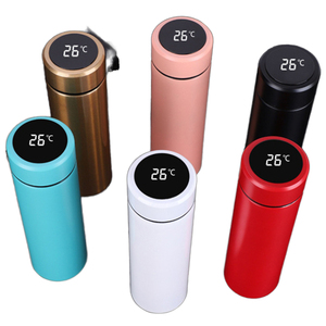 Bouteille d'eau isotherme en acier inoxydable, simplicité et haute valeur esthétique, bouteille d'eau isotherme intelligente pour la maison - Product Image 1