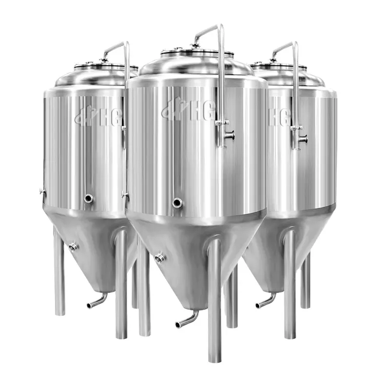 300 Lít Bể Không Gỉ Fermentador Cerveza Glycol Jacketed Bia Hình Nón Fermenter Tank