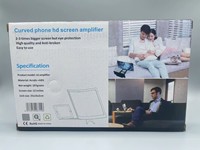 Amplificateur d'écran de téléphone portable incurvé 3D HD grand écran 12 pouces, support de loupe vidéo pour smartphone