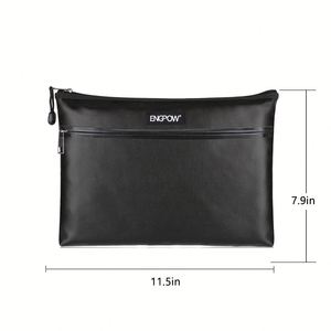 CUSTOM Hot Sale Fireproof <b>Document</b> Storage <b>Bag</b> with Two Pockets and Two Zippers for Home Office or School - Product Image 2