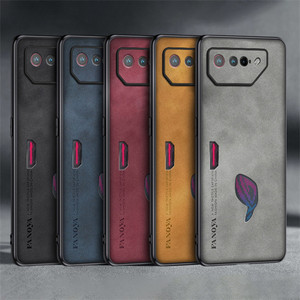 Para <span class=keywords><strong>Asus</strong></span> <span class=keywords><strong>ROG</strong></span> <span class=keywords><strong>Phone</strong></span> 8 7 6 <span class=keywords><strong>5</strong></span> 3 / <span class=keywords><strong>ROG</strong></span> <span class=keywords><strong>Phone</strong></span> 8 <span class=keywords><strong>Pro</strong></span> Funda de cuero PU Funda trasera dura a prueba de golpes Funda de silicona parachoques - Product Image 1