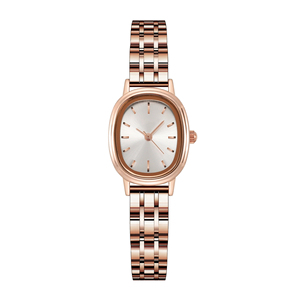 Montre <span class=keywords><strong>de</strong></span> luxe pour femme, étanche, en alliage, avec cadran en verre, boîtier ovale, mouvement à quartz, résistante à l'<span class=keywords><strong>eau</strong></span> - Product Image 1
