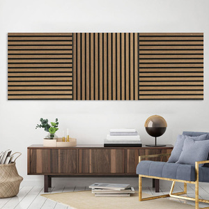 Panneaux acoustiques insonorisés 60*<span class=keywords><strong>60mm</strong></span> Panneaux muraux en <span class=keywords><strong>laine</strong></span> <span class=keywords><strong>de</strong></span> <span class=keywords><strong>bois</strong></span> fumée foncée naturelle Panneau acoustique à lattes en <span class=keywords><strong>bois</strong></span> - Product Image 6