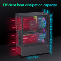 SNOWMAN New Arrivals PC Casing Computer Case ATX PC Case HD USB3.0 Tempered Glass Computer case & Towers Gaming Chassis