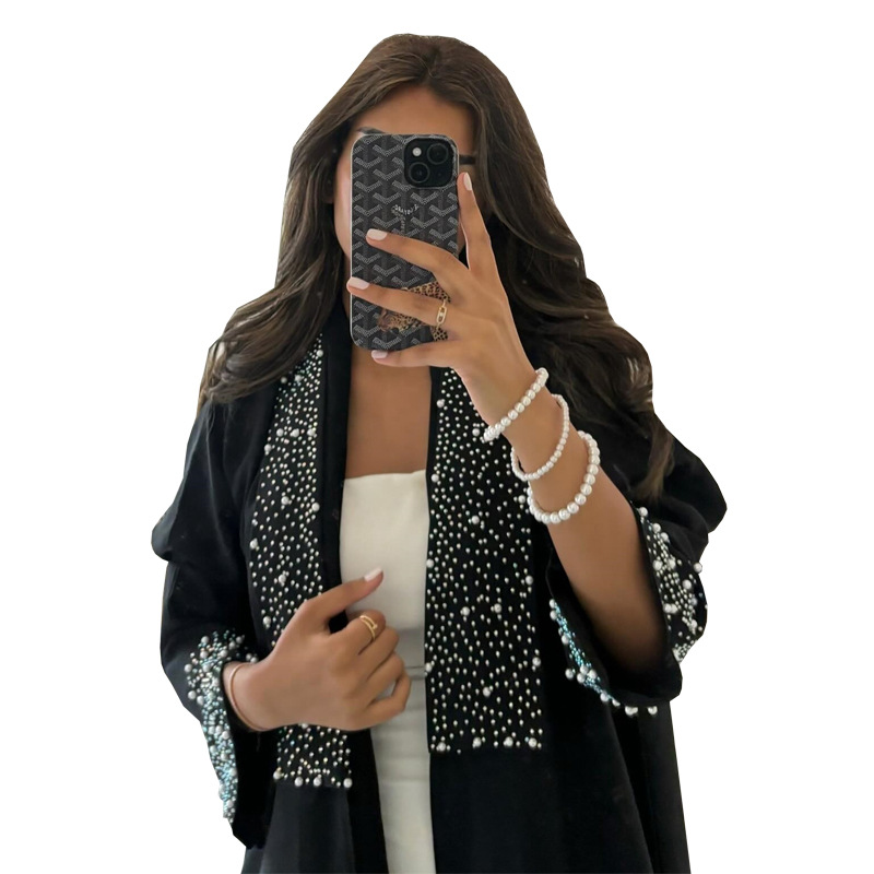 Malaysia Nida Open Abaya Fashion Dress for Adults Black Evening Dress With  Long Sleeves Plus Size Moslem Clothing for Women| Alibaba.com