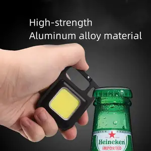 Multifunctional 150MA Mini COB Keychain Flashlight USB Charging Strong Magnetic Repair Outdoor Camping Light