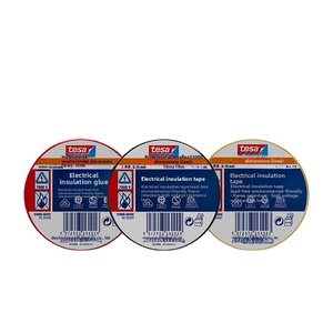เทปพันสายไฟ PVC <span class=keywords><strong>Tesa</strong></span> <span class=keywords><strong>53988</strong></span> หนา 0.15 มม. คุณสมบัติหน่วงไฟ สำหรับพันสายไฟ - Product Image 1