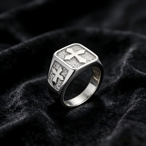Anillo de Dedo Unisex de Acero Inoxidable con Cruz Estampada, Estilo Rock Punk, para Fiesta o Boda, Joyería Clásica de Moda, Nuevos Productos - Product Image 6