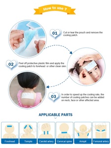 Patch de gel rafraîchissant pour la fièvre pour bébés et enfants, patch en hydrogel, livraison <span class=keywords><strong>rapide</strong></span> directe d'usine en stock - Product Image 4