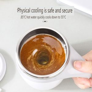 Taza de Café Inteligente JX106, de Acero Inoxidable, Eléctrica, Magnética, con Autoagitación, Taza para Café con Mezcla Automática - Product Image 2