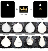 Peignoir de Coupe de Cheveux Imperméable en Polyester avec Logo Personnalisé, Tablier de Coiffeur de Salon Noir, Vente en Gros