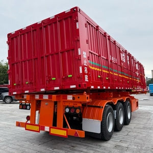 Semi-remorque benne basculante 3/4 essieux 50 tonnes 2025 avec suspension robuste et dolly latéral en acier, fabriquée en Chine - Product Image 2