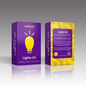 Matt Laminated Tuck End Falt schachtel für Kondome Gesundheits hygiene Papier verpackung UV-Beschichtung für Medizin-Aufbewahrung display - Product Image 4