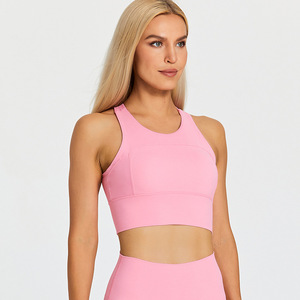 SHINBENE HI CLOUD-<span class=keywords><strong>ropa</strong></span> de entrenamiento para mujer, 23 colores, gimnasio, Fitness, Sujetador deportivo, camiseta sin mangas - Product Image 4