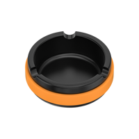 Cendrier en métal pour tabac et cigares Vagrinders, moderne, facile à utiliser, en aluminium de qualité supérieure, avec 3 rainures, tapis en silicone antidérapant, anneau en silicone de 80 mm