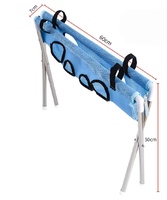 Hamac de toilettage pliable et détachable en acier inoxydable, anti-griffures et anti-morsures, pour le bain, la coupe de poils et la manucure des chats et chiens