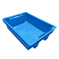Boîte en plastique robuste Boîte de déménagement pour fruits et légumes de qualité alimentaire Boîte de rangement empilable et emboîtable en plastique
