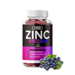 Özel Marka Doğal Vejetaryen Kalsiyum Demir Çinko Yumuşak Şeker Vitamin Biotin Bağışıklık Sistemi Koruma Cilt Beyazlatıcı Çinko Jelibonları - Product Image 1