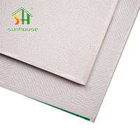 Panel de Techo Falso de PVC Ignífugo de 595x595mm y 8mm de Grosor, Certificado CE, para Decoración de Interiores