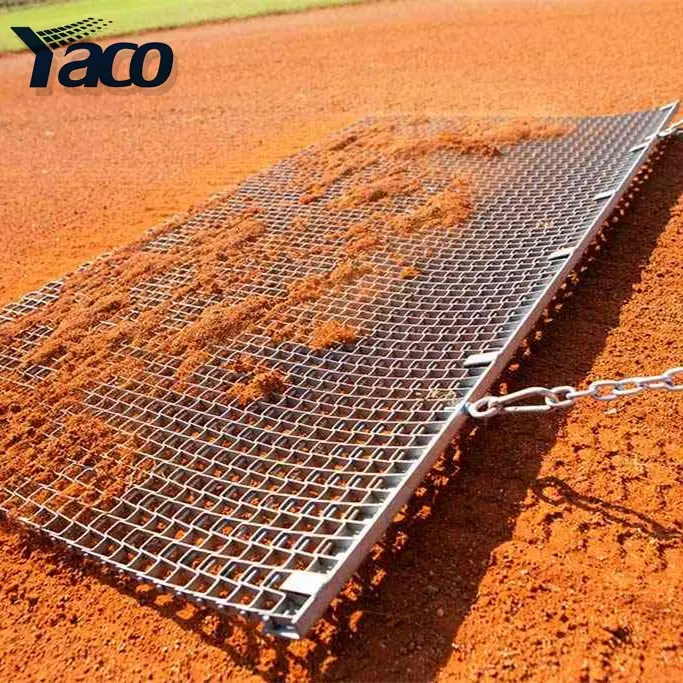 Çim tesviye ve softbol infield bakım için galvanizli/paslanmaz çelik sürükle mat