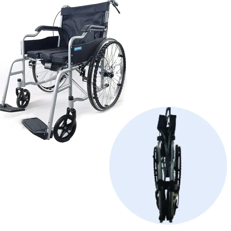 JS003Y peralatan medis untuk kursi roda ringan cacat dan kursi roda lipat dengan rem tangan