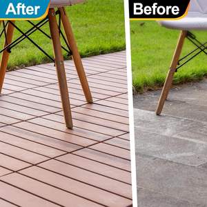 SHENGCHENG Plastic Interlocking Deck <b>Tiles</b> 12"x12"inch Waterproof Outdoor Flooring Patio Floor Exterior Balcony Decking <b>Tiles</b> - Product Image 5