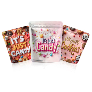 Sachets Mylar 3,5g en gros, petits sachets à fermeture sécurité enfant, conception personnalisée, emballage pour herbes sèches et aliments pour animaux, pochette découpée à l'emporte-pièce - Product Image 1