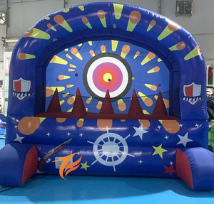 Gioco Gonfiabile di Carnevale Corsa con Palline Fluttuanti e Tiro a Segno per Bambini - Product Image 3