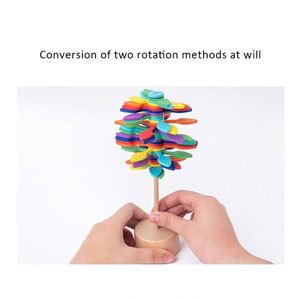 Toysrunner Montessori Juguete de Madera Giratorio Antiestrés para Niños de 2 a 4 Años, Serie de Números de Fei, Educativo y Creativo - Product Image 5