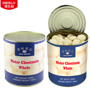 Produttore di cibo in scatola verdure in scatola all'ingrosso all'ingrosso 2950 g intere castagne d'acqua in scatola con prezzo di fabbrica - Product Image 4
