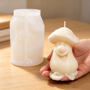 Mushroom <b>Candle</b> <b>Mold</b> Diy Cartoon Ornament <b>Mold</b> For <b>Candle</b> Making Kits - Product Image 3