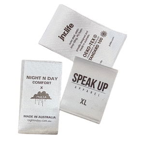 Custom <strong>Brand</strong> Logo Polo Back Heat Press Back Polyester Woven Hat Label Materials <strong>Fake</strong> Designer Mesin Label Woven - Product Image 2