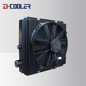 Meilleur prix plaque aileron échangeur de chaleur pièces de grue radiateur à huile hydraulique avec ventilateur en aluminium - Product Image 5