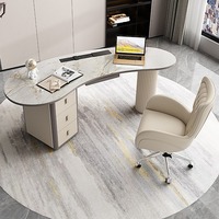 Foshan meubles de luxe en cuir blanc chaise de bureau confortable patron inclinable chaise pivotante direction ergonomique chaises d'ordinateur