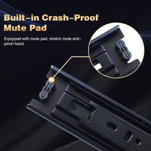 Phần cứng nhà bếp ngăn kéo Slide 3 gấp Kính thiên văn trượt đường sắt Tủ Ngăn Kéo trượt - Product Image 6