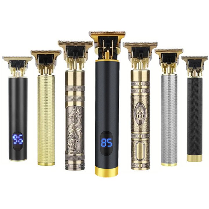 Лидер продаж на Amazon, машинка для стрижки волос 0 мм, USB перезаряжаемый портативный профессиональный беспроводной электрический триммер для волос с ЖК-дисплеем